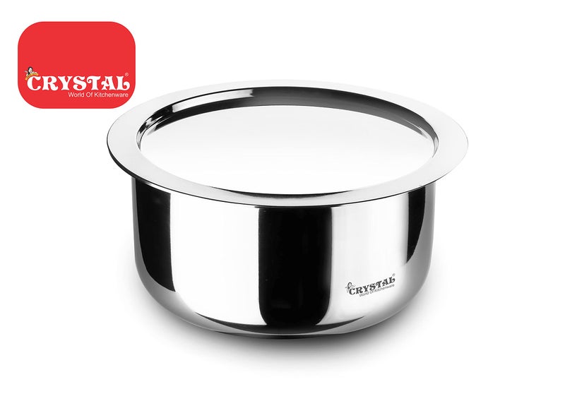 Crystal TriPro -Triply Stainless Steel Tope with Lid - 14 cm (Induction Bottom) - Image 2