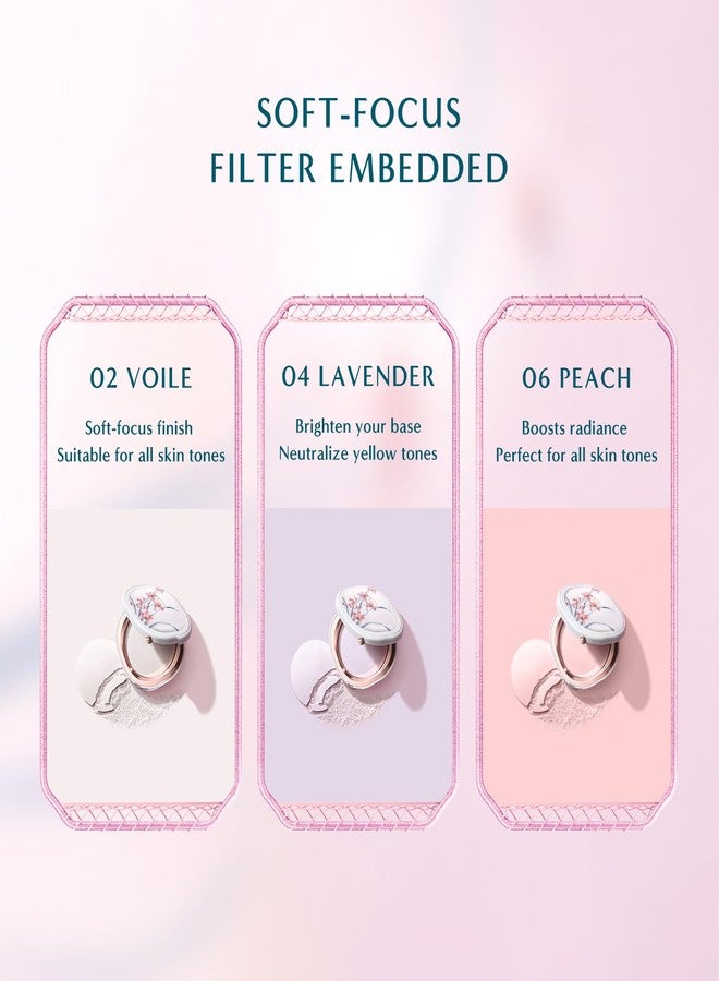 FLORASIS Flawless Jade Breathable Pressed Powder (Ode to Embroidery) (06 Peach, 1 Count) - Image 5