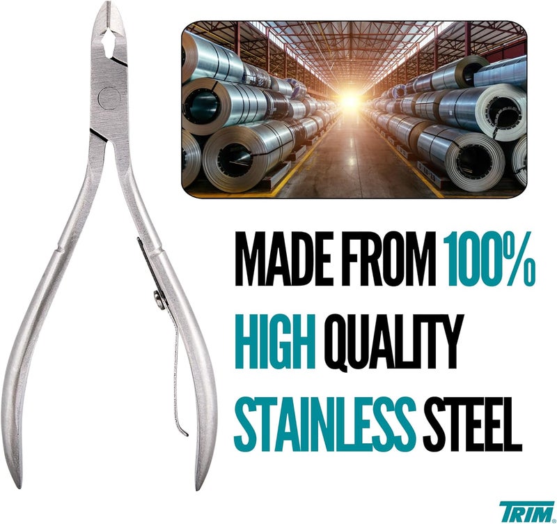 Trim Professional Stainless Steel Cuticle Nipper for Manicure and Pedicure - Image 4