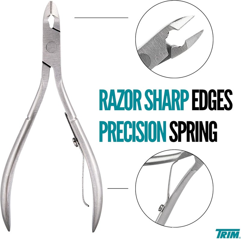 Trim Professional Stainless Steel Cuticle Nipper for Manicure and Pedicure - Image 2