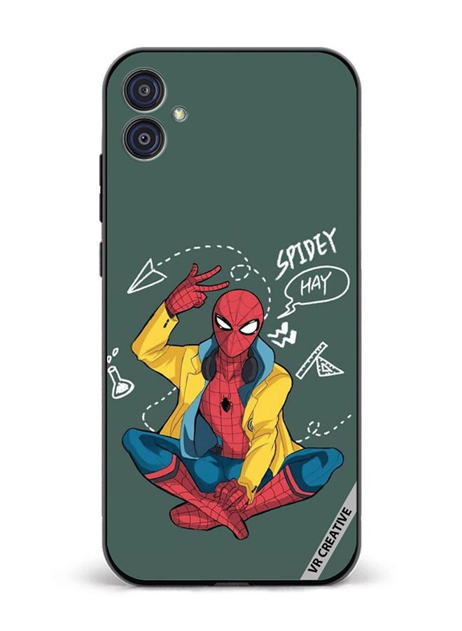 VR CREATIVE Protective Case Cover For Samsung Galaxy M04/F04 Spiderman Design Multicolour - Image 1