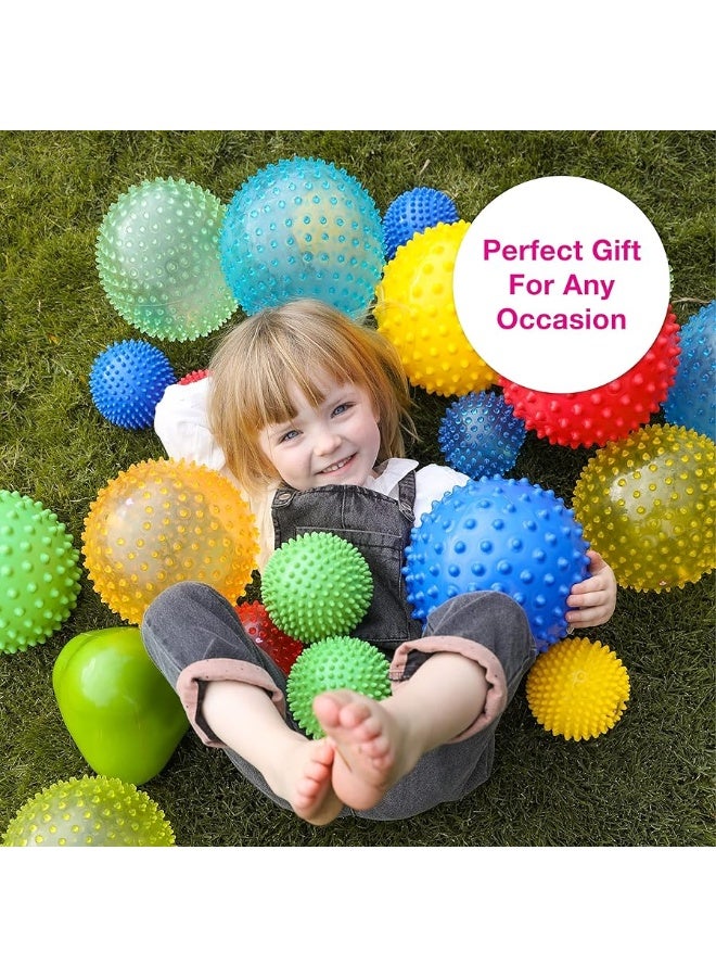 Edushape The Original Sensory Ball for Baby - 4" See-Through Primary Color Baby Ball That Helps Enhance Gross Motor Skills for Kids Aged 6 Months & Up - Stocking Stuffer, Colorful, Unique Toddler Ball - Image 5