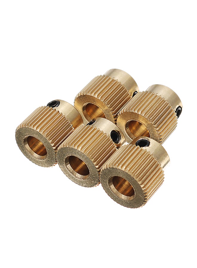 Creality 3D 5-Piece Extrusion Gear For 3D Printer Gold - Image 2