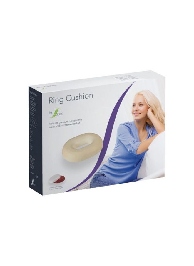 Jobri 16" Ring Cushion- White  - Image 1