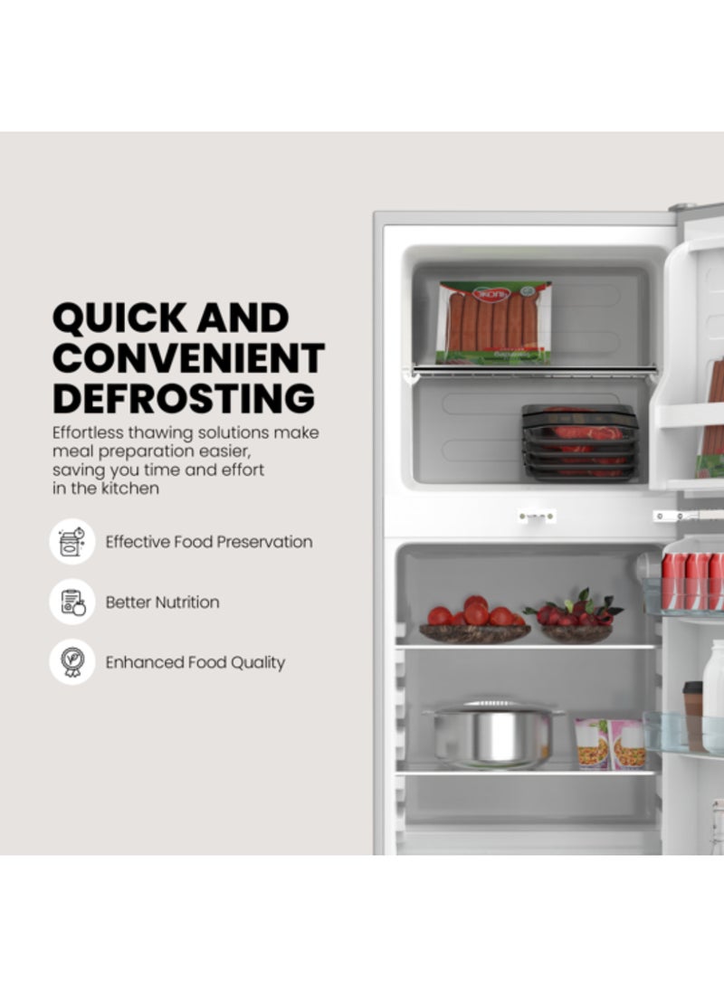 NIKAI 550L Gross / 403L Net Capacity Top Mount Double Door Refrigerator | Energy Efficient, R600a Gas, Defrost, Silent Operation, Adjustable Thermostat, Lock & Key, Magic Color Finish, Large Capacity Fridge, Best for Medium & Big family & Hotel apartments - NRF550DN3M NRF550DN3M Magic - Image 3