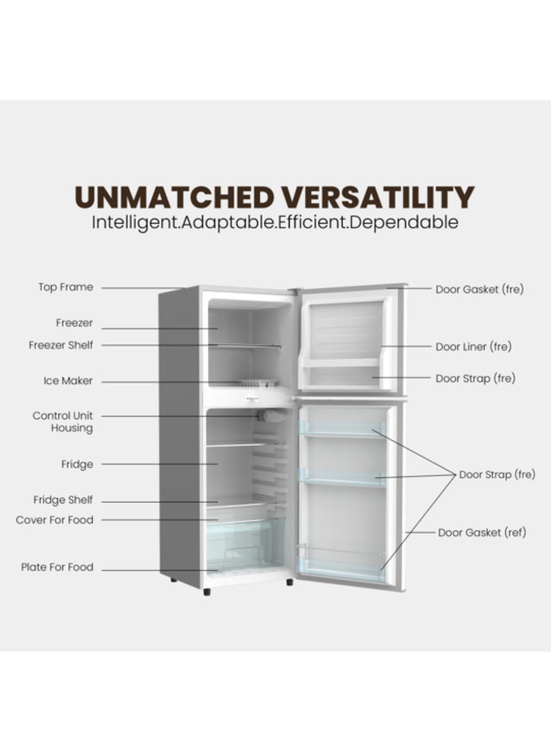 NIKAI 550L Gross / 403L Net Capacity Top Mount Double Door Refrigerator | Energy Efficient, R600a Gas, Defrost, Silent Operation, Adjustable Thermostat, Lock & Key, Magic Color Finish, Large Capacity Fridge, Best for Medium & Big family & Hotel apartments - NRF550DN3M NRF550DN3M Magic - Image 5