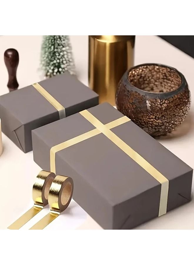 5 Rolls Golden Aluminum Foil Tape 15mm x 5m for Scrapbook DIY Craft Decoration - Image 5