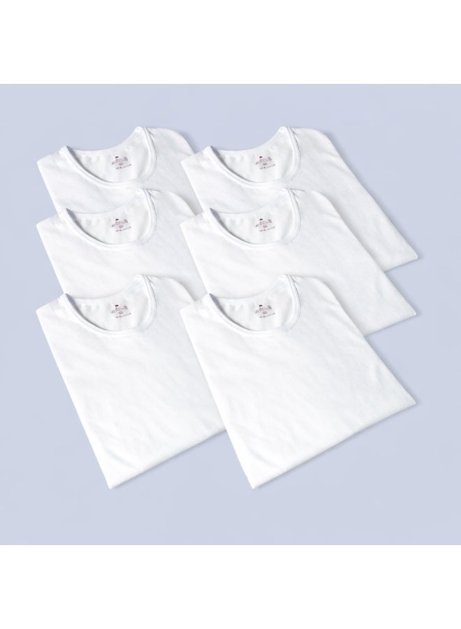 الدفه فنيلة نص كم دائري رجالي من الدفه( 6 قطعه) - اختر المقاس - Image 2