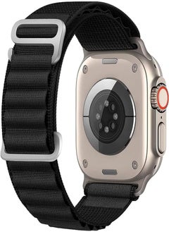 Generic Replacement Band for Apple Watch 45mm and 49mm HK8 PRO MAX & HK9 PRO & X8+ Ultra & DT8 MAX & Microwaer Adjustable Sport Stretch (Black, 45 & 49 MM)