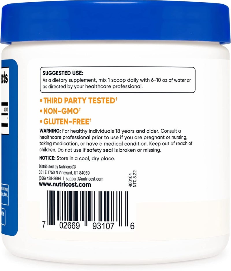 Nutricost Pure DMAEBitartrate Powder 100 Grams - Image 2