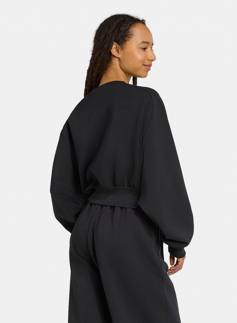 Adidas Soft Lux Crew Sweatshirt - Image 2