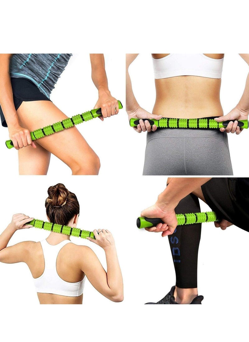 Generic 5 in 1 Yoga Column Massage Stick Combination Set Foam Shaft Fascia Ball Massage Relaxing Roller Yoga Kits  - Image 4
