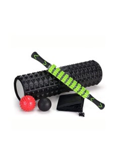 Generic 5 in 1 Yoga Column Massage Stick Combination Set Foam Shaft Fascia Ball Massage Relaxing Roller Yoga Kits  - Image 1