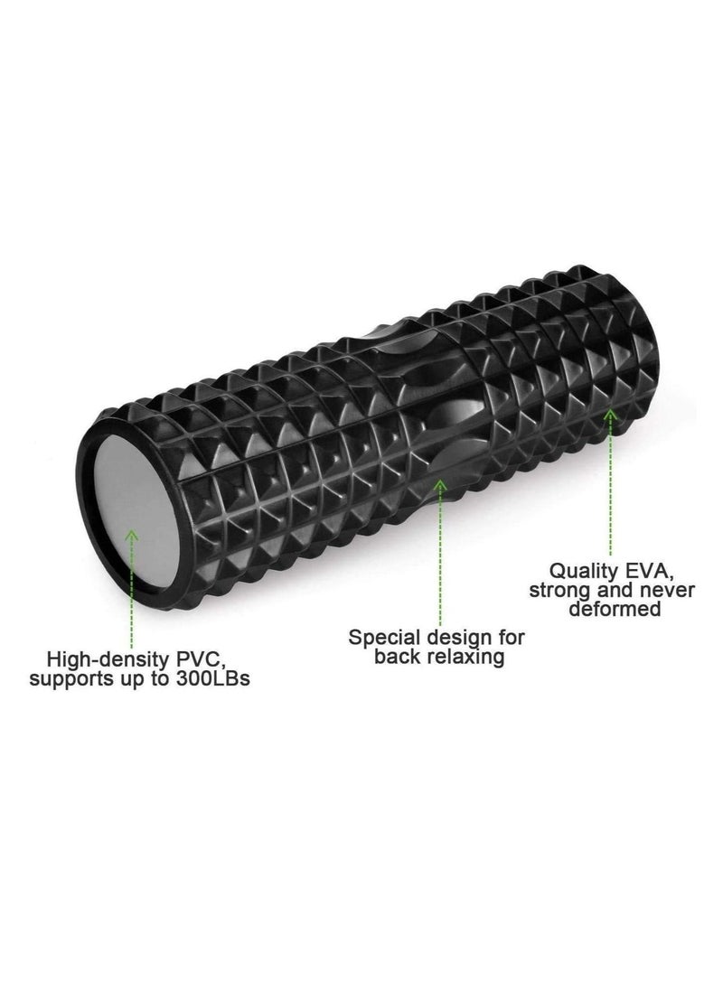 Generic 5 in 1 Yoga Column Massage Stick Combination Set Foam Shaft Fascia Ball Massage Relaxing Roller Yoga Kits  - Image 2