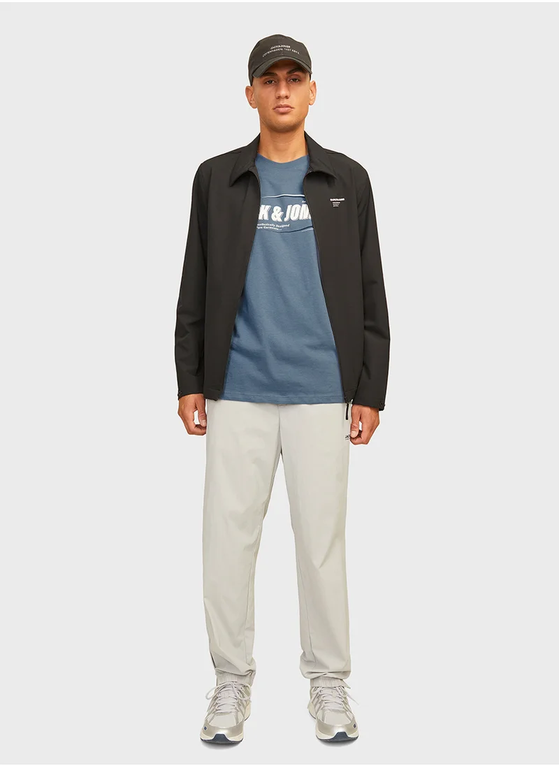 JACK & JONES Logo Crew Neck T-Shirt