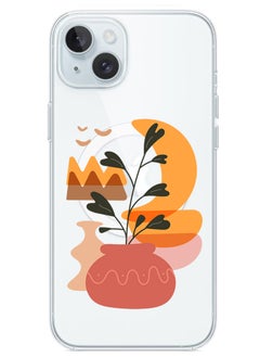 Magnetic Case for iPhone 15 Plus 6.7-inch Compatible with MagSafe Wireless Charging, Shockproof Phone Bumper Cover Vase in moonlight
