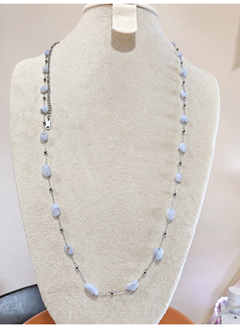 Lunar Stone Semi-Precious Necklace - Image 1