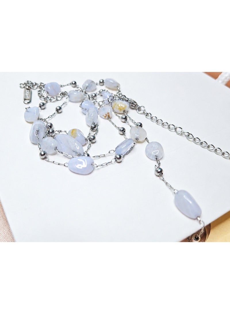 Lunar Stone Semi-Precious Necklace - Image 2