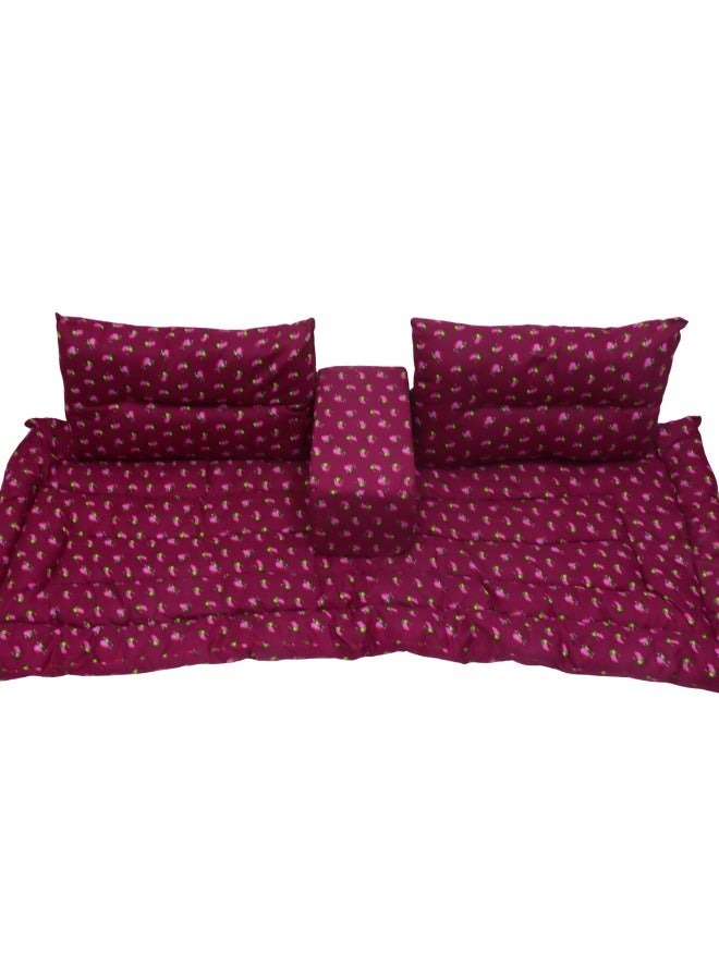 سمارت هوم طقم جلسة أرضية فاخر ٤ في ١ – مجلس عربي تراثي، طقم كنب أرضي، مفروشات للمجالس والاستراحات - Image 4