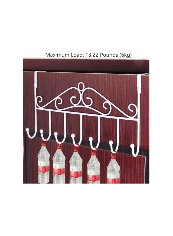 The Bros Over The Door Hook - 7 Hooks for Coat, Towel, Bag, and Robe Organization - White Door Hanger for Efficient Storage and Easy Access - Image 4