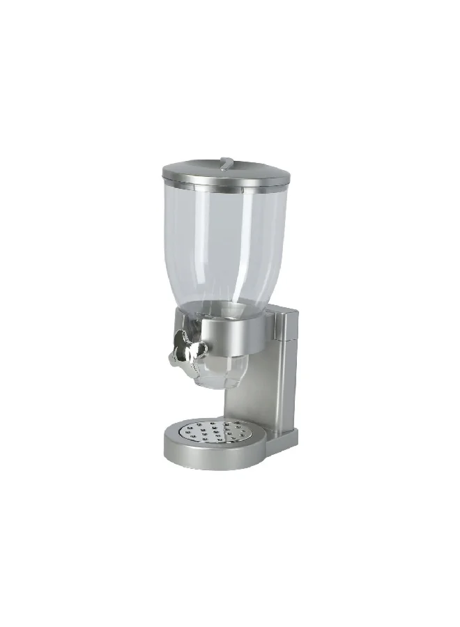 Felli Durable Plastic Cereal Dispenser Silver and Clear 3 L PCD1-S