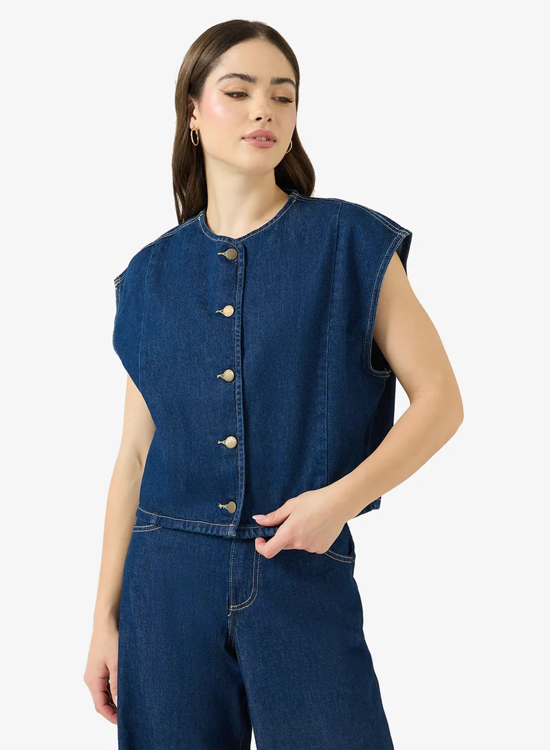 اونلي Onlsadie Sl Dnm Waistcoat Gen