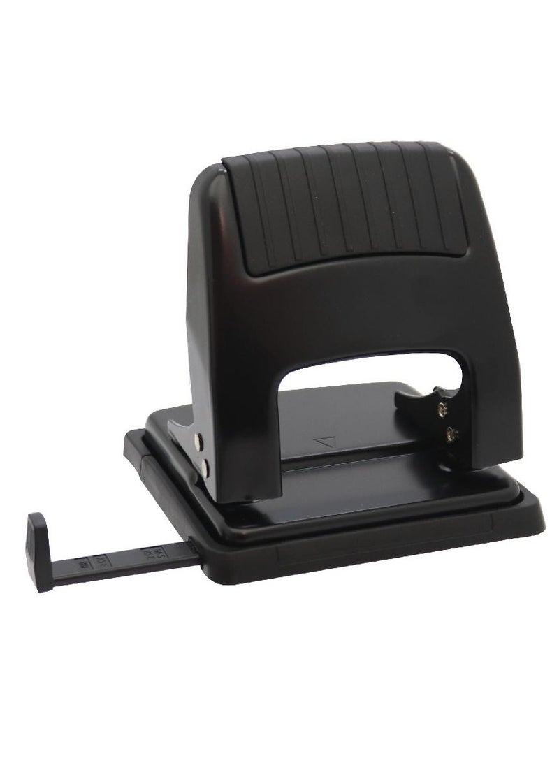 ROCO Hole Puncher, 2 Holes, Black, Capacity up to 30 Sheets (80 gsm) / 34 Sheets (70 gsm) - Image 2