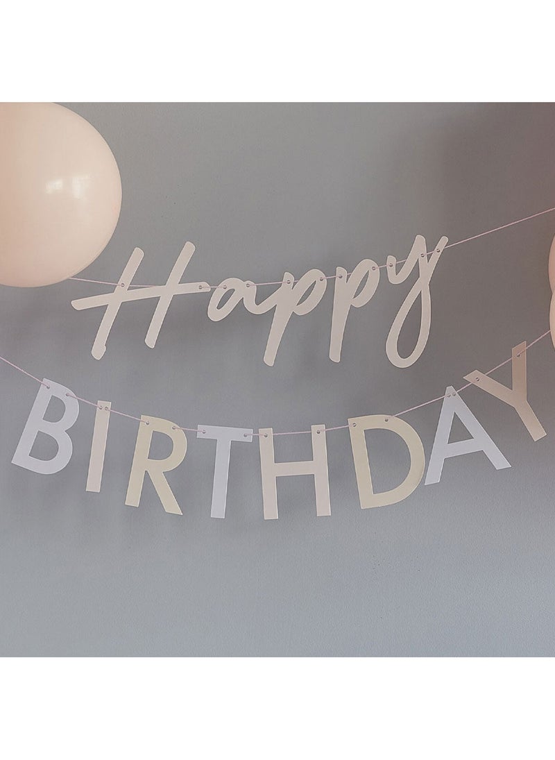 Ginger Ray Happy Birthday Balloon Garland Pastel DIY Kit 150cm - Image 3