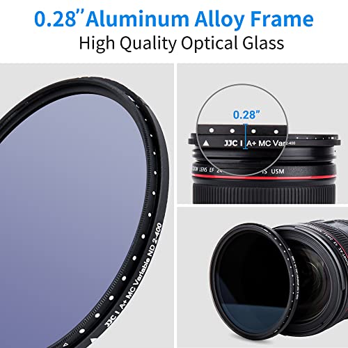 JJC 67mm Variable Neutral Density Filter ND2 to ND400, Slim Fader ND Filter for Canon EOS R RP R6 with RF 24-105mm F4-7.1, Canon 90D 80D with EF-S 18-135mm f/3.5-5.6 Lens & More with 67mm Thread - Image 5