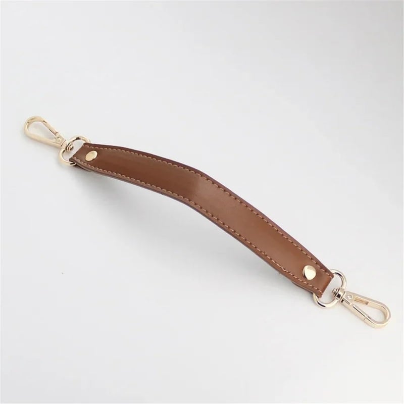 Shoulder Strap PU Leather Women Handbag Handle Short Bag Strap Useful Replaceable 28cm Fashion Simple Solid Color Wide Shoulder Strap Handbags Strap(Coffee) - Image 5