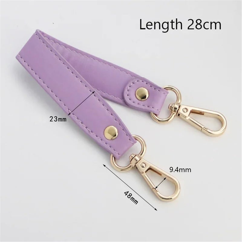 Shoulder Strap PU Leather Women Handbag Handle Short Bag Strap Useful Replaceable 28cm Fashion Simple Solid Color Wide Shoulder Strap Handbags Strap(Coffee) - Image 3