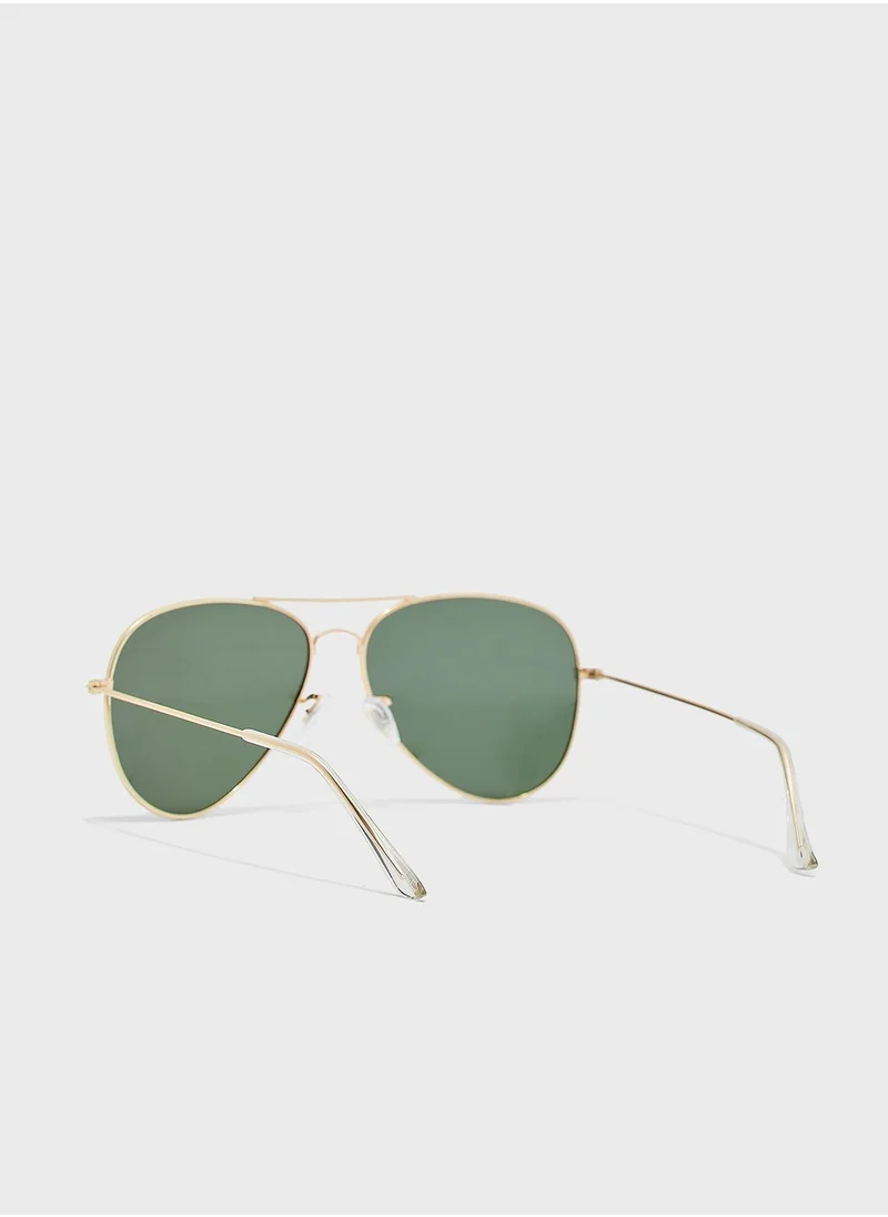 Robert Wood Polarized Aviator Sunglasses