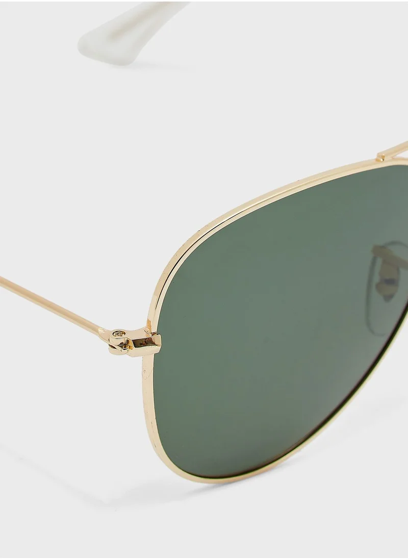 Robert Wood Polarized Aviator Sunglasses