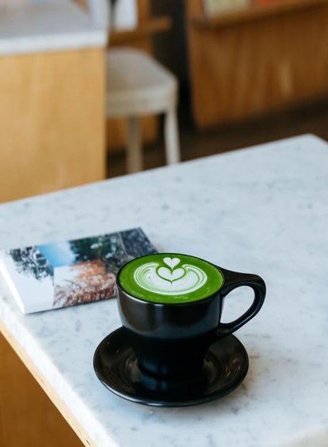 notNeutral LINO Porcelain Cup & Saucer (Black, Small Latte, 2) - Image 4