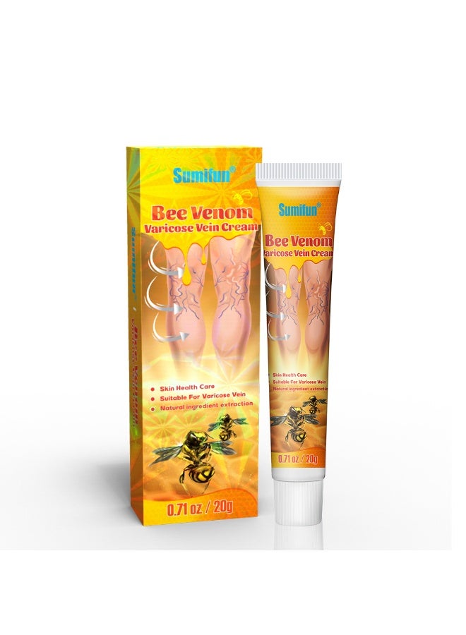 Sumifun Give your legs the care they deserve with a bee venom ointment that targets varicose veins by easing pain, reducing swelling, and supporting improved circulation for long-lasting comfort and relief. - Image 3