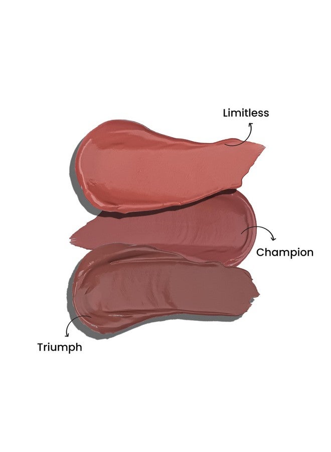 LAMIOR La Mior Mauvish Affair Whipped Velvet Liquid Lipstick: Matte, Transfer-Proof, 12+ Hour Wear | Hydrating, Blurring Full Coverage, Lightweight | Enriched With Avocado & Jojoba Oil | Vegan | Pack Of 3 - 15 Ml Each - Image 1