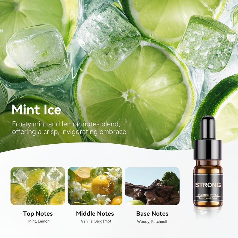 ceeniu Essential Oils Set - F21 Essential Oils Refill for Car Diffuser, 12ml (3 Pack), Long-Lasting Natural French Fragrance, Three Scents for Car, Up to 3 Months Use with Reusable Ceramic Ring - Image 2