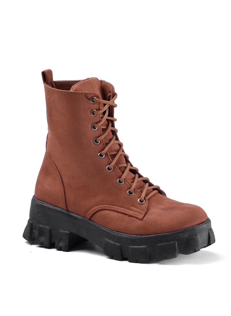 Run  High Quality Suede Half Pot With Zipper-HAVAN - Image 3