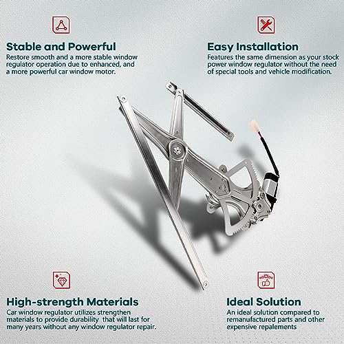 FINDAUTO Power Window Regulator Front Right Passenger Side fit for 2003-2008 for Toyota for Corolla 741-506 Window Regulator and Motor Assembly with Motor - Image 2