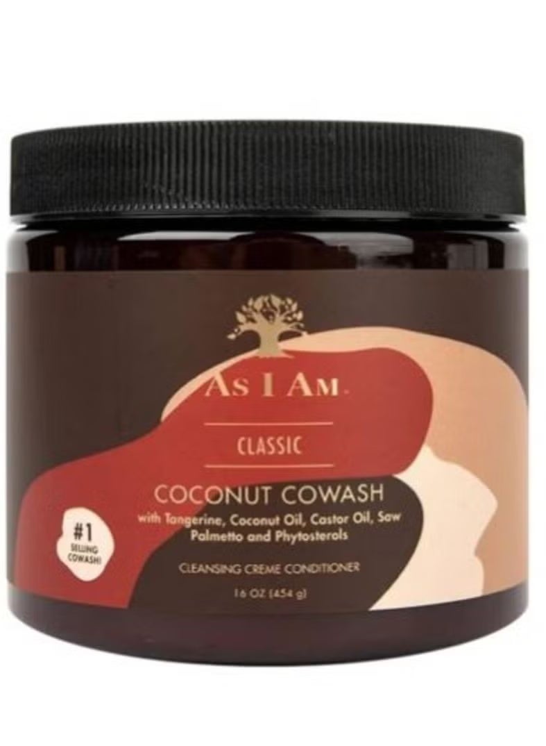 Classic Coconut Cowash With Saw Palmetto, Castor Oil Phytosterols Cleansing Conditioner Preserves Moisture 454g