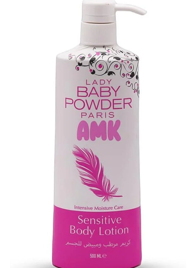 Lady Baby Powder AMK Moisturizing and Whitening Body Cream 500ml