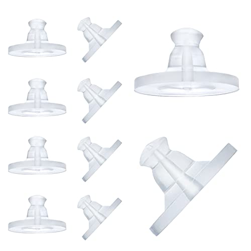 Chunney Bullet Clutch Earring Backs with Pad, 150 Pcs Clear Rubber Silicone Earring Backs - Image 1