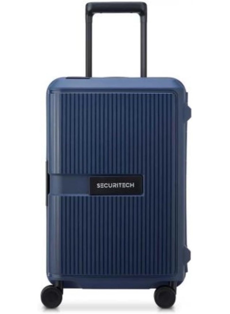 DELSEY Securitech Stone by Delsey Paris 55cm Hardcase Cabin Suitcase 4 Double Wheels - Navy - Image 1