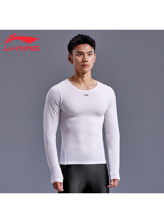 Li-Ning Li-ning Men's Quick-dry Breathable Long Sleeve Base Layer Cycling Innerwear High Elasticity Bike Sweatshirt - Image 4