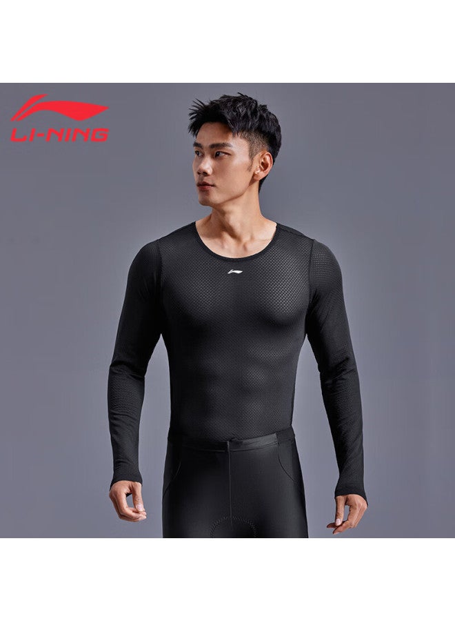 Li-Ning Li-ning Men's Quick-dry Breathable Long Sleeve Base Layer Cycling Innerwear High Elasticity Bike Sweatshirt - Image 5