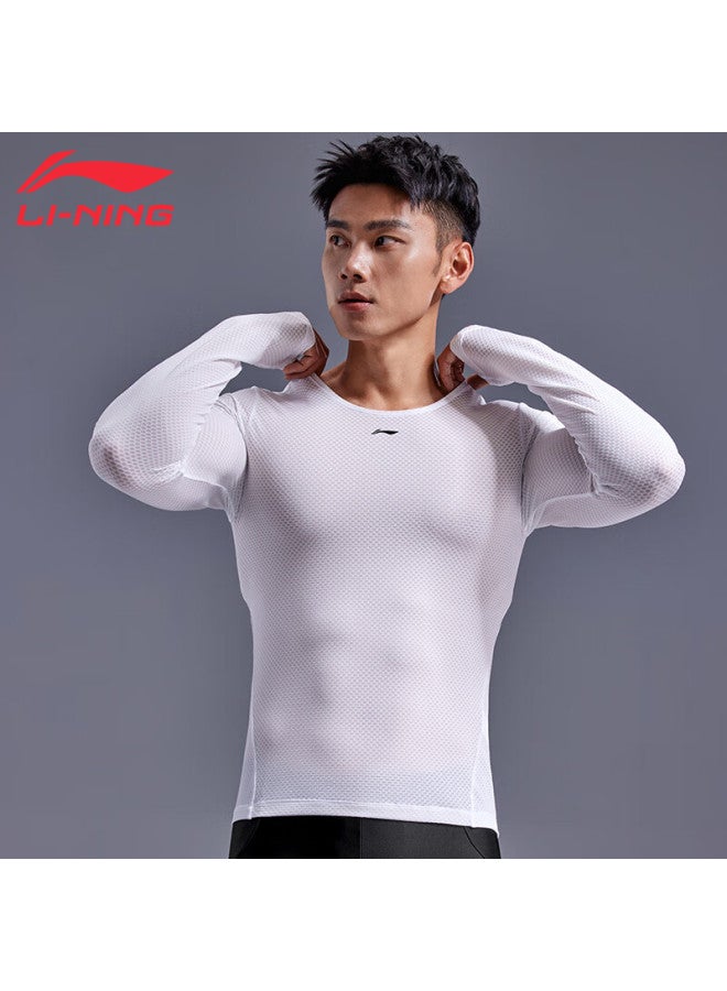 Li-Ning Li-ning Men's Quick-dry Breathable Long Sleeve Base Layer Cycling Innerwear High Elasticity Bike Sweatshirt - Image 3