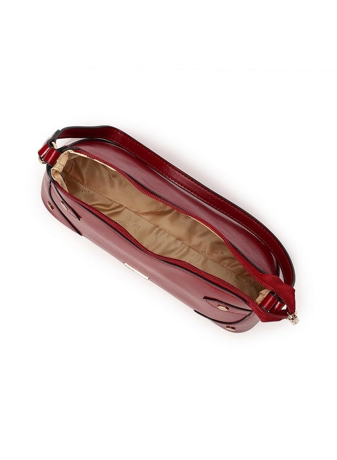 fastrack حقيبة كتف نسائية من فاستراك بتفاصيل دبابيس مع إغلاق بسحاب علوي | خياطة عصرية وتفاصيل دبابيس معدنية، جيوب داخلية بسحاب وفتحات | حزام كتف مريح | حقائب يد نسائية عصرية - Image 5