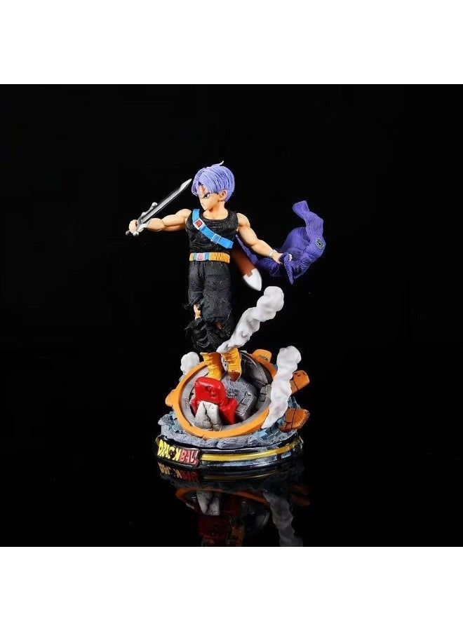 هالامودو التنين الكرة التنين سجلات شخصيات جذع الشعر الأرجواني والأصفر ، مثالية هدايا عيد ميلاد مذهلة ديكور سطح المكتب - Image 4