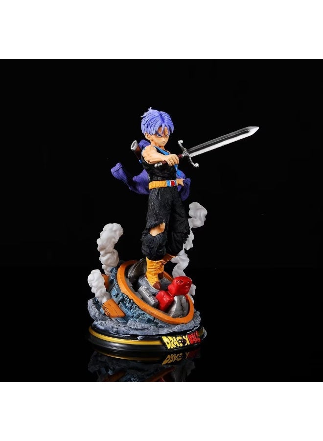 هالامودو التنين الكرة التنين سجلات شخصيات جذع الشعر الأرجواني والأصفر ، مثالية هدايا عيد ميلاد مذهلة ديكور سطح المكتب - Image 3