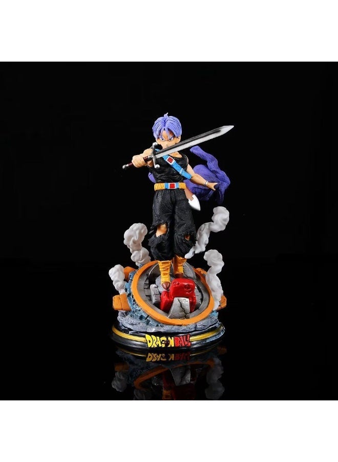 هالامودو التنين الكرة التنين سجلات شخصيات جذع الشعر الأرجواني والأصفر ، مثالية هدايا عيد ميلاد مذهلة ديكور سطح المكتب - Image 2